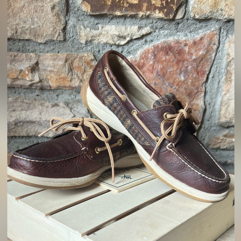 Sperry Top-Sider Intrepid Wool Plaid Shoe -Size 8.5